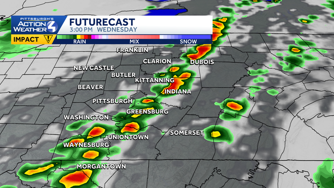 Western PA: Sunny today, Impact Day Wednesday western pa: sunny today, impact day wednesday