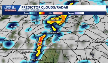 Possible thunderstorms, heavy rain in south-central Pa.
