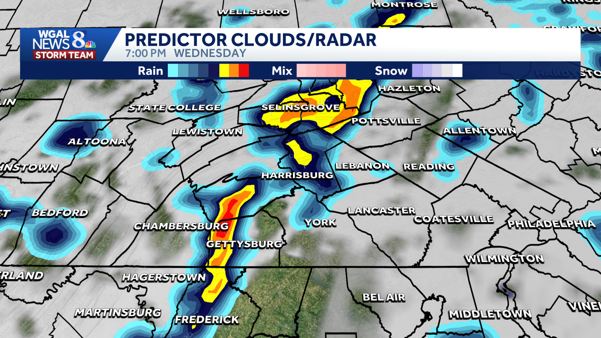 Possible thunderstorms, heavy rain in south-central Pa.