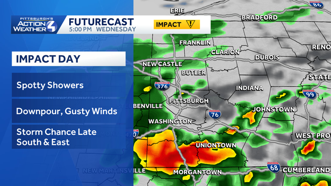 Impact Day: Scattered rain and storms for western PA impact day: scattered rain and storms for western pa