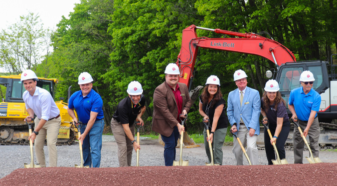 DLNHC, ASTA break ground on improved D&L Trail section in Luzerne County