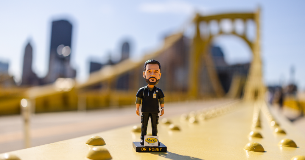 Pirates to give away The Pitt-themed "Dr. Robby" bobblehead on Yinzerpalooza weekend