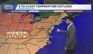Warm weekend ahead & then summerlike conditions early next week across south-central Pennsylvania