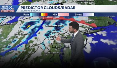 Sct'd evening showers, then a cool first weekend of May in south-central Pennsylvania