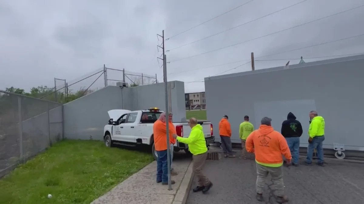 Floodgates tested to prepare for emergency