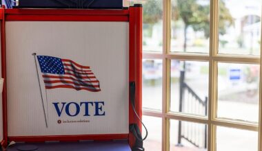 <div>A voting booth is seen at the Office of Voter Registration and Elections in Virginia Beach during early voting on Friday, Sept. 22, 2023. (Kendall Warner/The Virginian-Pilot/Tribune News Service via Getty Images)</div>