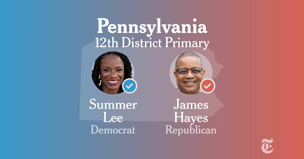 Pennsylvania 12th Congressional District Primary 2026: Live Election Results