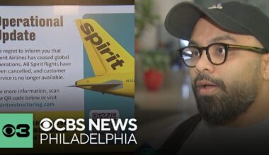 Traveler arrives for Spirit Airlines flight, learns the company has shut down