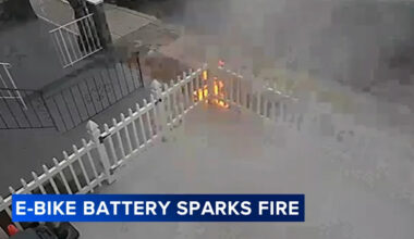 Neighbors left shaken after e-bike battery bursts into flames in Philadelphia