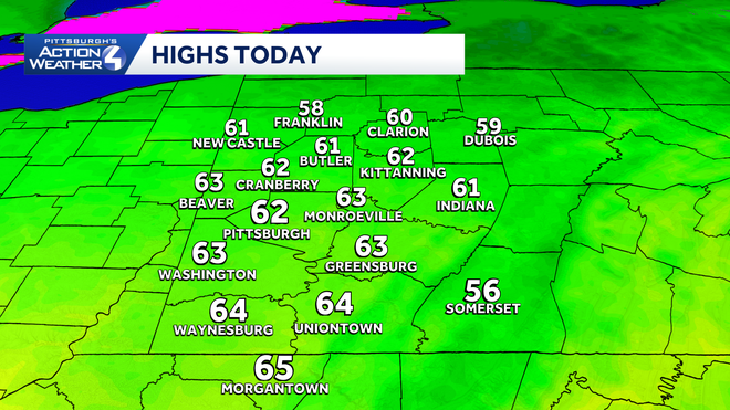 Western PA: Cool and dry days, frosty nights western pa: cool and dry days, frosty nights