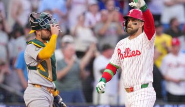 Bryce Harper, Cristopher Sánchez lead Philadelphia Phillies to victory over Athletics