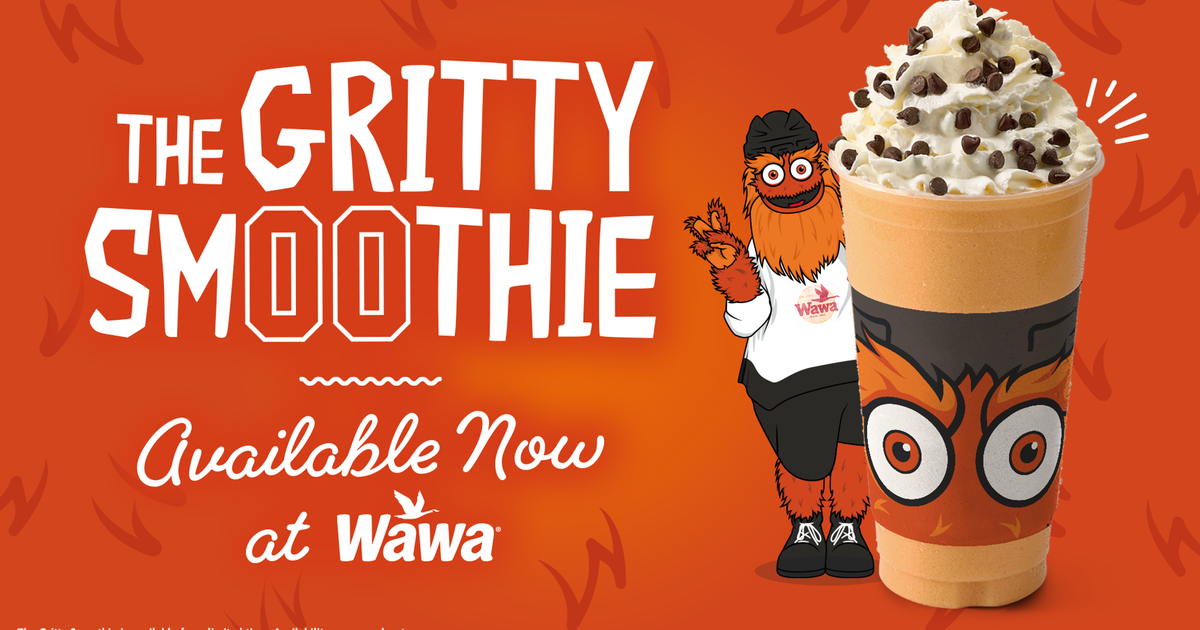 Wawa releases Gritty-themed smoothie amid Philadelphia Flyers' return to playoffs