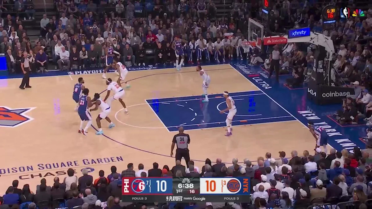 New York Knicks vs. Philadelphia 76ers - Game Highlights