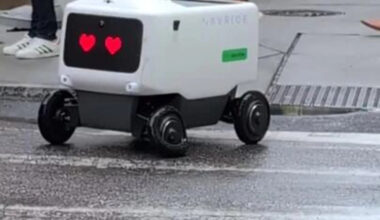 Delivery Bot 'Love-Struck' by Heartless Driver in Philadelphia