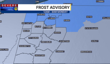 Protect your plants! Frost Advisory takes effect in parts of Western Pennsylvania tonight