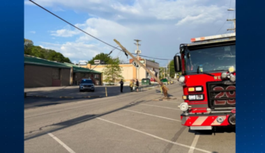 Garbage truck hits utility pole in West View, closing roadway – WPXI