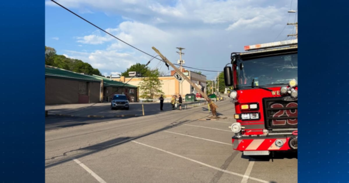 Garbage truck hits utility pole in West View, closing roadway – WPXI