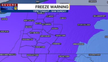 Cold start to Pittsburgh Marathon as Freeze Warning in effect through Sunday morning (5/2/26) – WPXI
