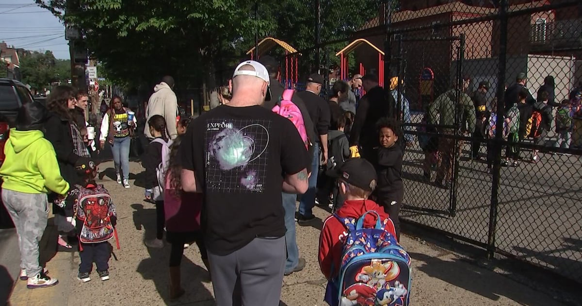 Students welcome fathers into classrooms as part of annual Pittsburgh Public Schools event