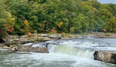 The falls on the Youghiogheny at Ohiopyle State Park