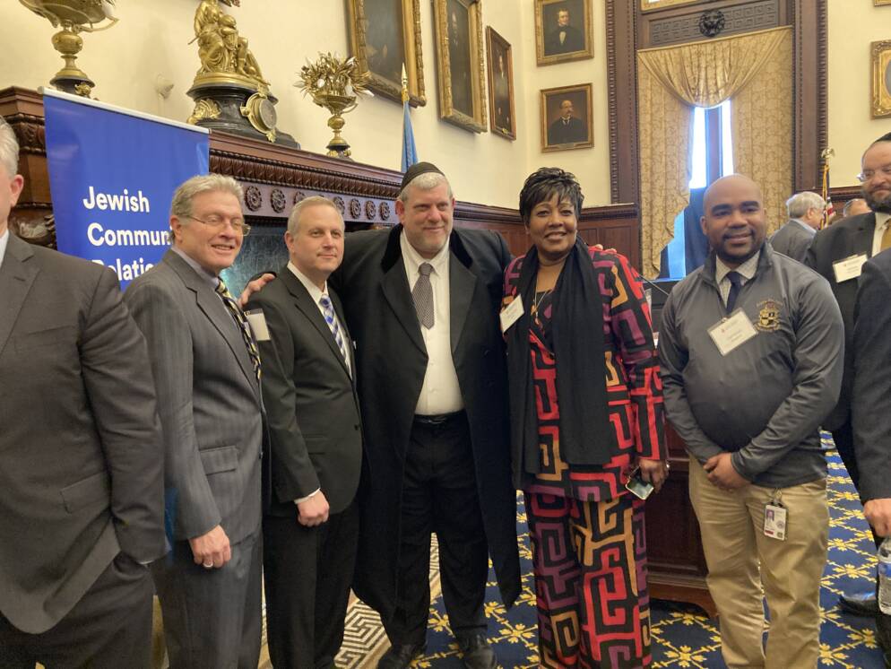 A group of people standing together.
