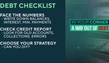 This checklist can help you take the first steps to deal with debt