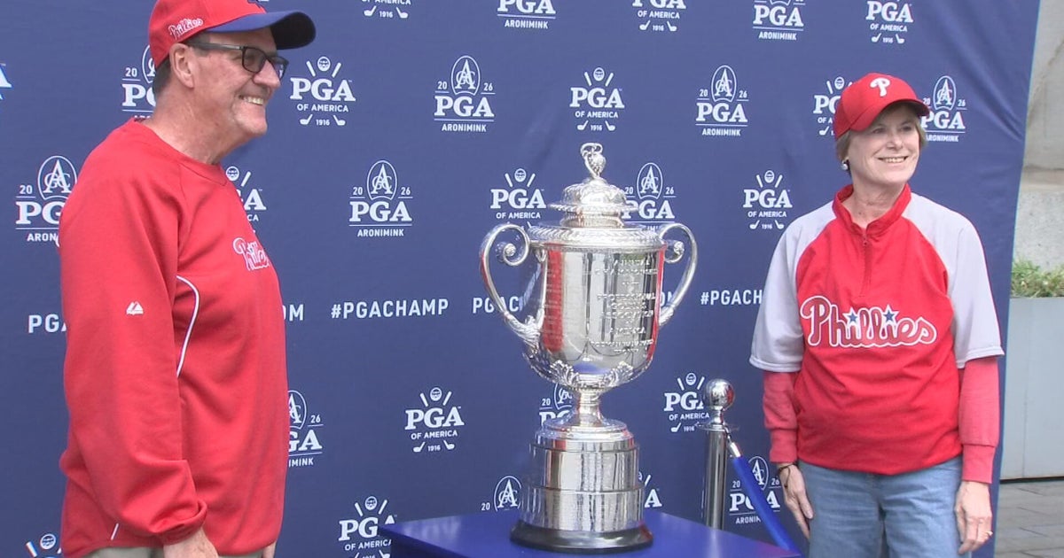 Golf fans see Wanamaker Trophy in Philadelphia ahead of PGA Championship