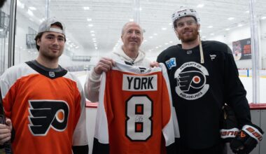 Philadelphia Flyers fan returns Cam York's stick from game-winning goal