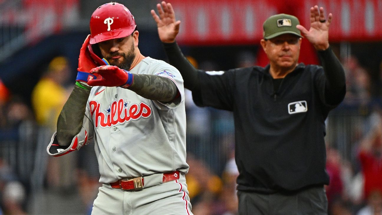 Kyle Schwarber back in Phillies' lineup after 3-game absence