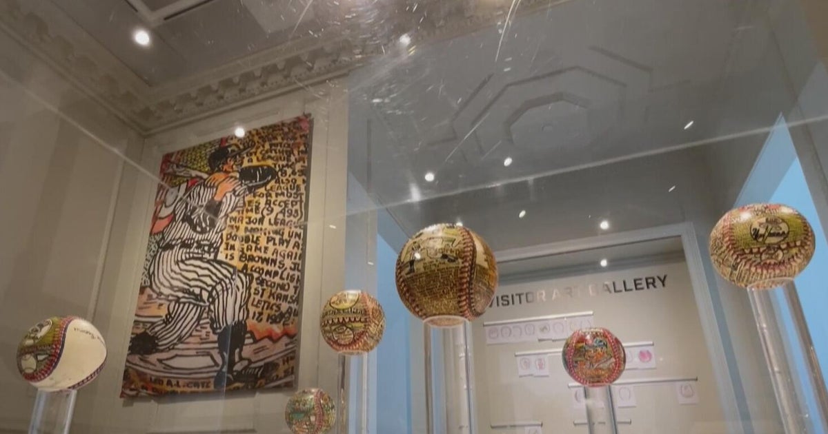 Dozens of unique painted baseballs on display in Westmoreland County