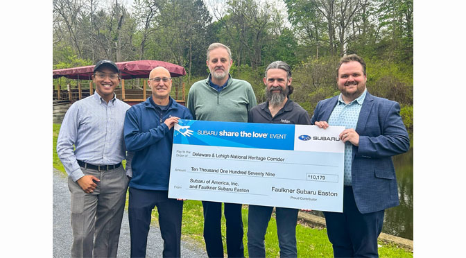 Faulkner Subaru of Easton’s Share the Love Event Raises Over $10,000 for Trail Maintenance & Programming