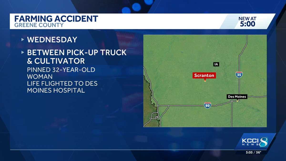 Woman injured in Greene County farm accident