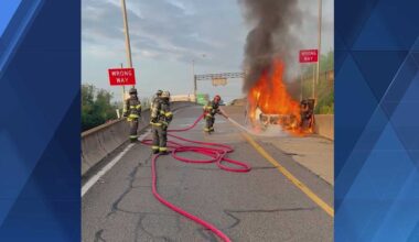 Crews contain flames after vehicle catches fire in Millvale