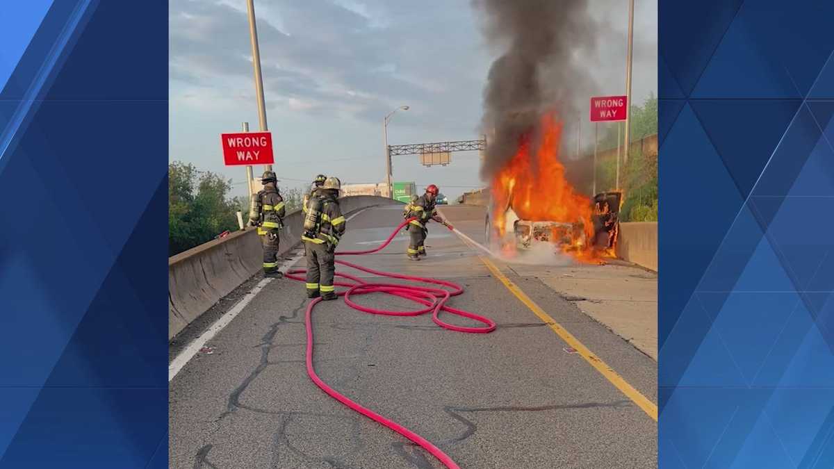 Crews contain flames after vehicle catches fire in Millvale