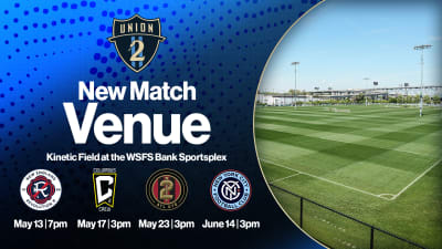 Philadelphia Union II to Host Next Four Home Matches at WSFS Bank Sportsplex