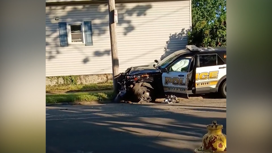 Investigation underway into Erie police cruiser crash Saturday