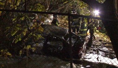 Driver smashes into cars, fence in fiery crash at Bensalem Township, Bucks County apartment complex