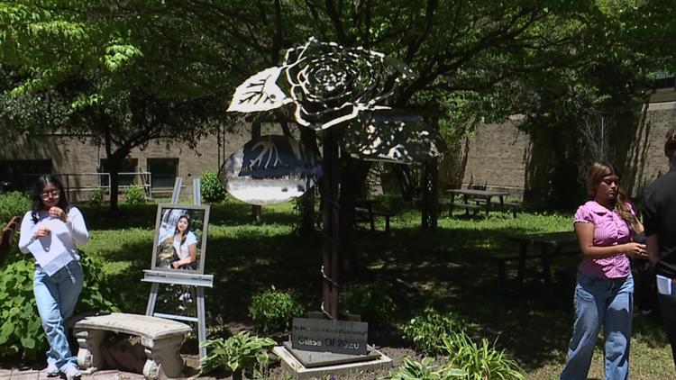 Statue honors late West Scranton High School student