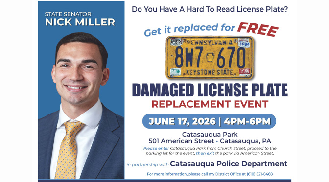 UPCOMING EVENT: 6/17 Damaged License Plate Replacement Event