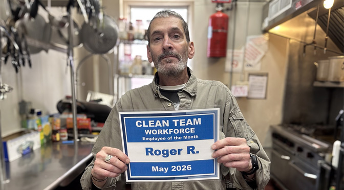 Clean Team Workforce May Employee of the Month