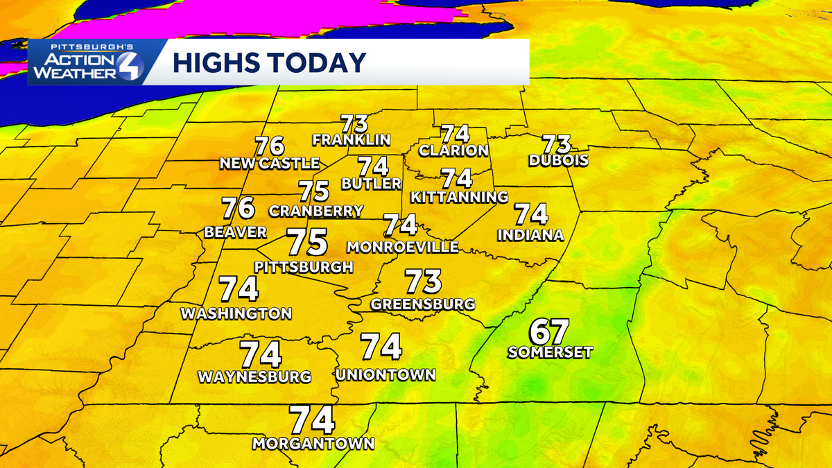 Western PA: Mild with sunshine again