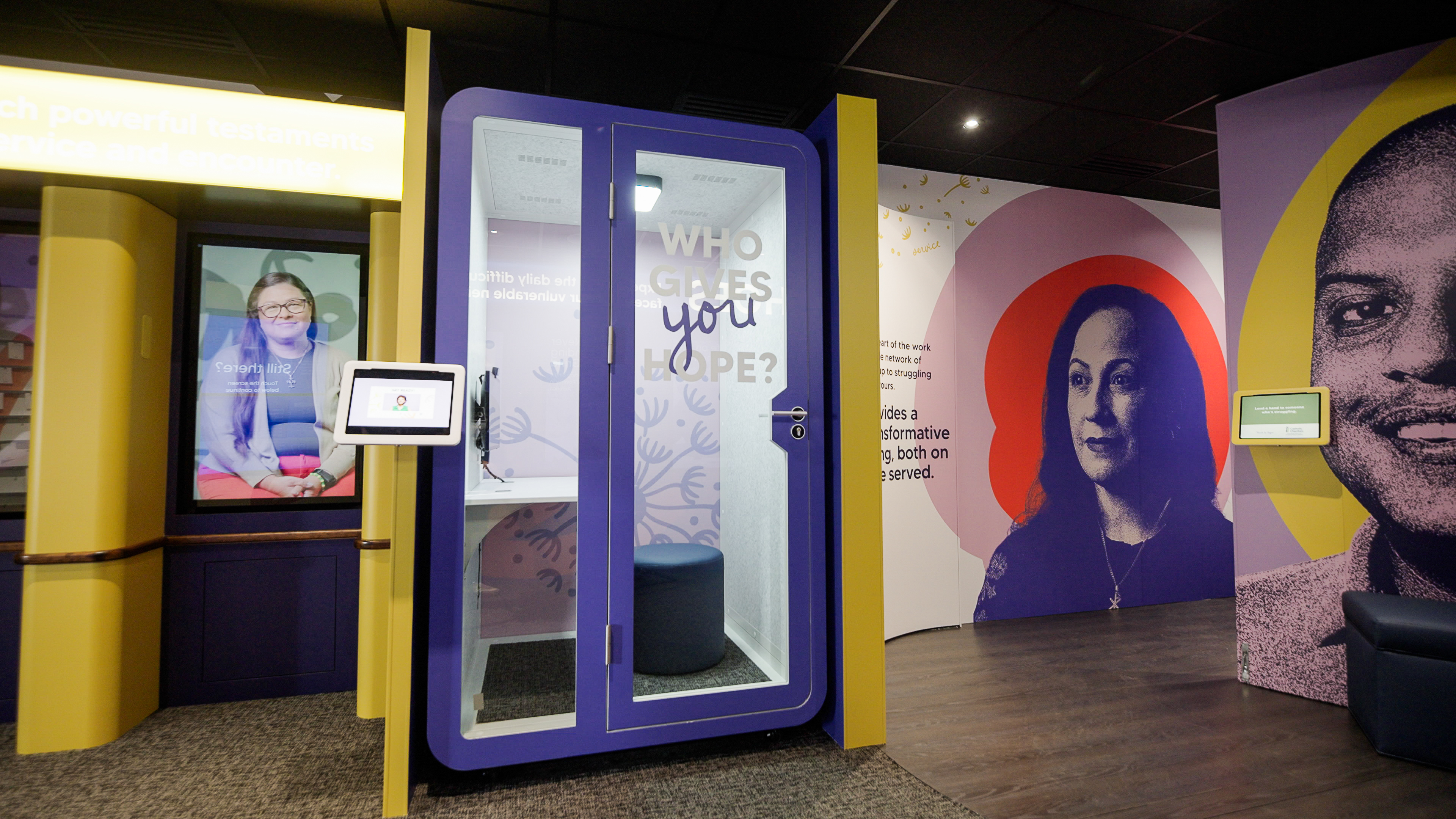 An inside view of the People of Hope Museum, presented...