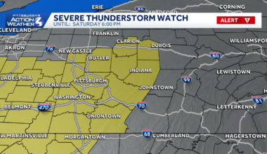 Severe Thunderstorm Watch in place for Western Pa. on June 6, 2026