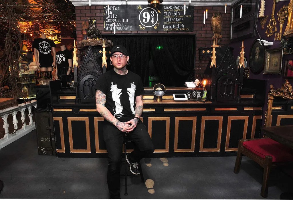 Musician and business owner Josh Balz, in a store he...