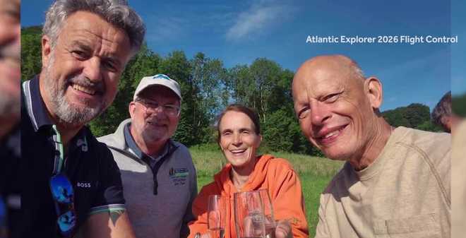 A Pennsylvania man was part of the first crew to cross the Atlantic Ocean in a hydrogen-powered balloon, completing the journey in just over 70 hours. a pennsylvania man was part of the first crew to cross the atlantic ocean in a hydrogen-powered balloon, completing the journey in just over 70 hours.