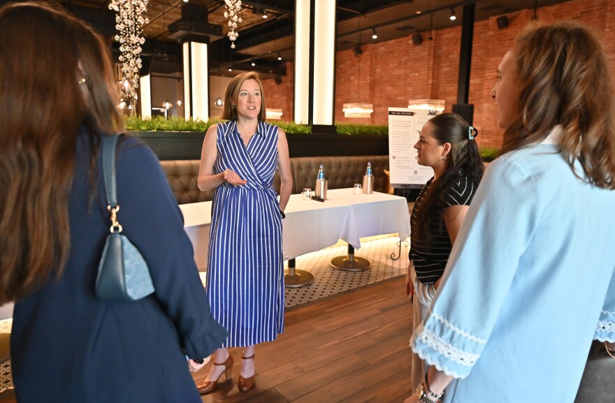 Sarah T. Schwab, writer and director of "Arachnophilia," discusses bringing films to Scranton with community members.