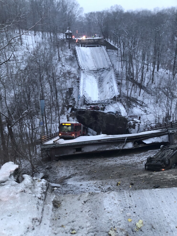 Fern Hollow Bridge in Pittsburgh collapsed in 2022.