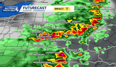 Pittsburgh: Steamy with strong storms Thursday