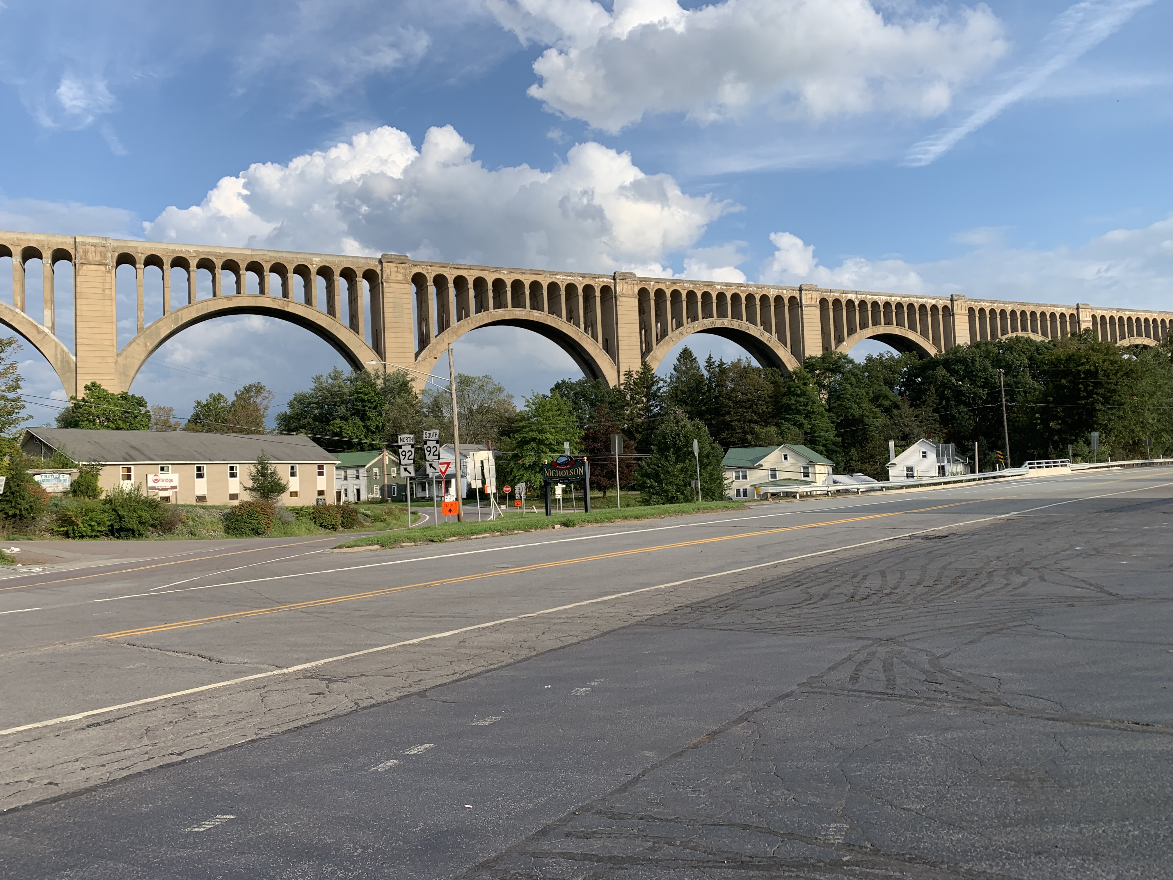 The Tunkhannock Creek Viaduct, also known as the Nicholson Viaduct,,...