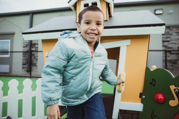 The playground established by the LightHouse enables children who live at the shelter to have outdoor time while also getting physical activity. (Photo submitted by LightHouse)